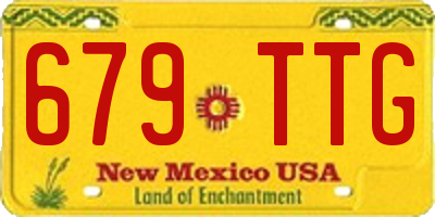 NM license plate 679TTG