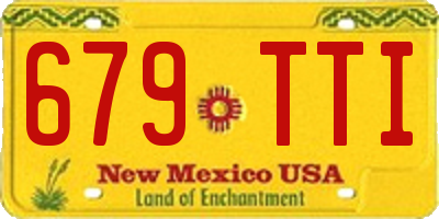 NM license plate 679TTI