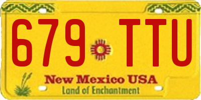 NM license plate 679TTU