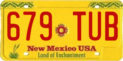 NM license plate 679TUB