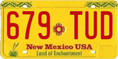 NM license plate 679TUD