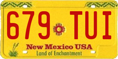 NM license plate 679TUI