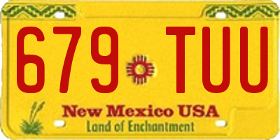 NM license plate 679TUU