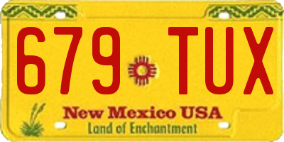 NM license plate 679TUX