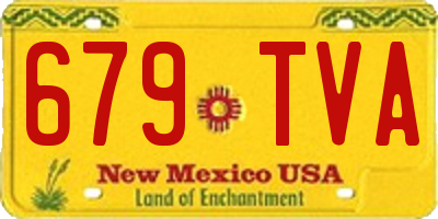 NM license plate 679TVA