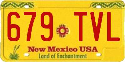 NM license plate 679TVL