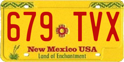 NM license plate 679TVX