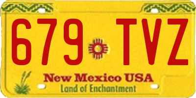 NM license plate 679TVZ