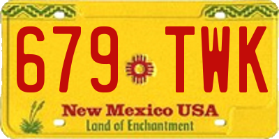 NM license plate 679TWK