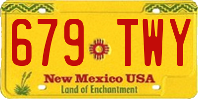 NM license plate 679TWY