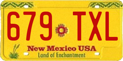 NM license plate 679TXL
