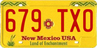 NM license plate 679TXO