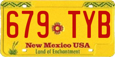 NM license plate 679TYB