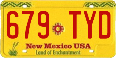 NM license plate 679TYD