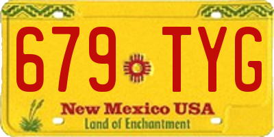 NM license plate 679TYG
