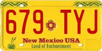 NM license plate 679TYJ