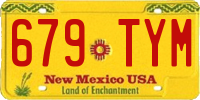 NM license plate 679TYM