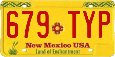 NM license plate 679TYP
