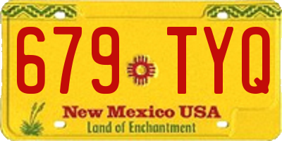 NM license plate 679TYQ