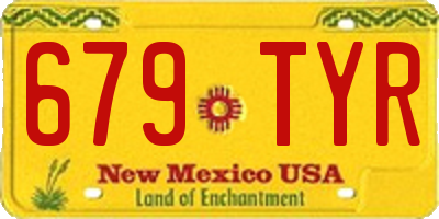 NM license plate 679TYR
