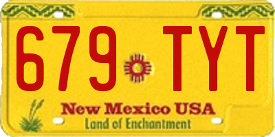 NM license plate 679TYT