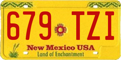 NM license plate 679TZI