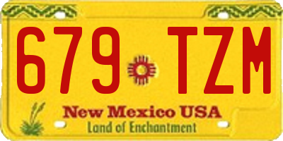 NM license plate 679TZM