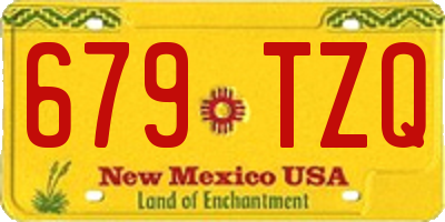 NM license plate 679TZQ