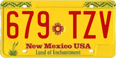 NM license plate 679TZV