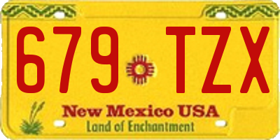 NM license plate 679TZX