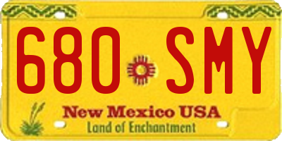NM license plate 680SMY