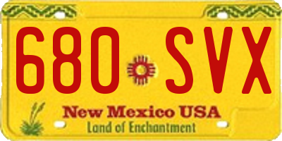 NM license plate 680SVX