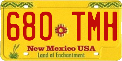 NM license plate 680TMH