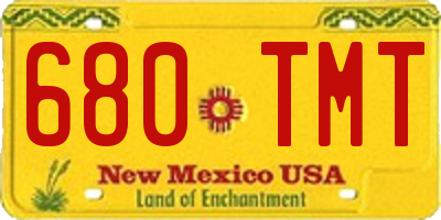 NM license plate 680TMT