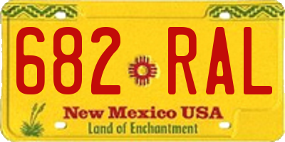 NM license plate 682RAL