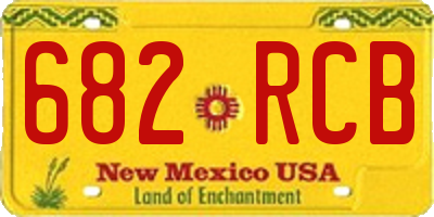 NM license plate 682RCB