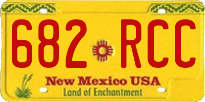 NM license plate 682RCC