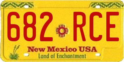 NM license plate 682RCE
