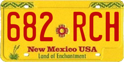 NM license plate 682RCH