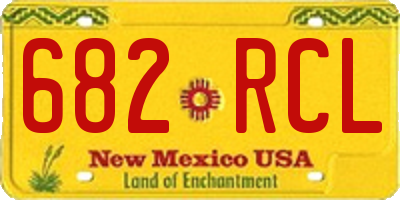 NM license plate 682RCL