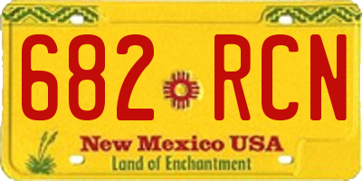 NM license plate 682RCN