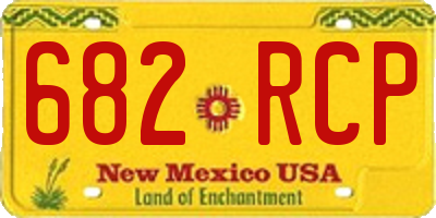 NM license plate 682RCP