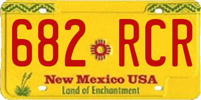 NM license plate 682RCR