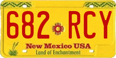 NM license plate 682RCY
