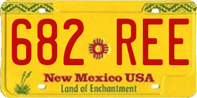 NM license plate 682REE