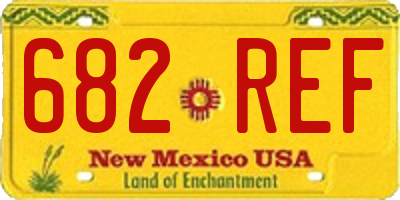 NM license plate 682REF
