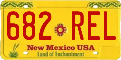 NM license plate 682REL