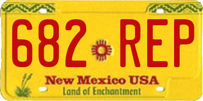 NM license plate 682REP