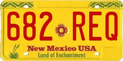 NM license plate 682REQ