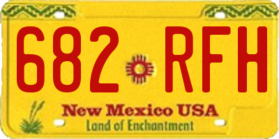 NM license plate 682RFH